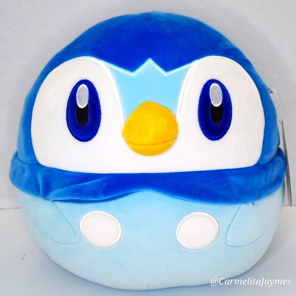 PIPLUP 🐧 10" Blue & White Penguin Pokémon Water Type Character Squishmallow NWT